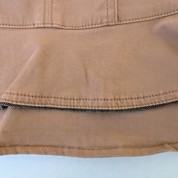 WHITE HOUSE BLACK MARKET Women's  Rhinestone Accent Jacket  Size 6  Clay Brown - Picture 8 of 11